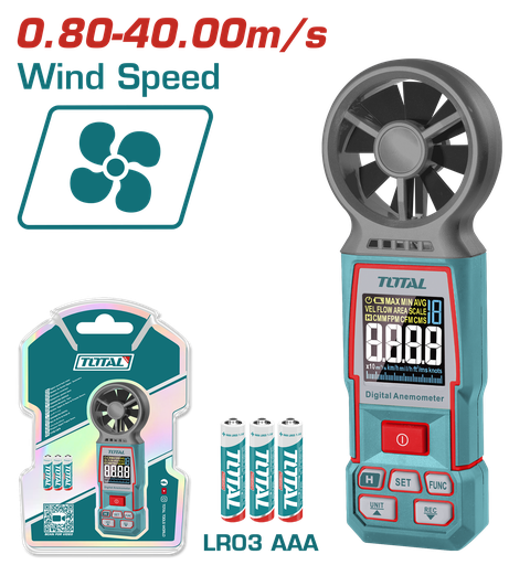 [E42158] Anemometro (medidor De Corriente De Aire) 0,8 - 40MTS/S - Total