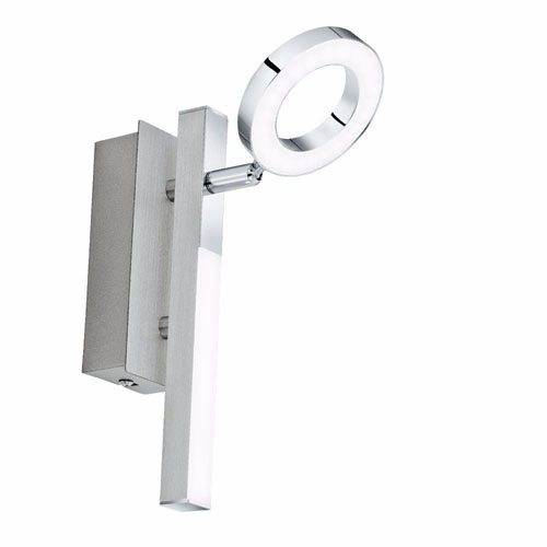 [EI42192] Aplique Cardillio 1 De 1 Luz C/ Lamp LED 3.2W Calida Cromo/blanco Eglo (outlet)