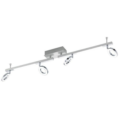 [EI42193] Plafon Cardillio 1 De 4 Luces C/ Lamp LED 4X3.2W Calida Cromo Eglo (outlet)