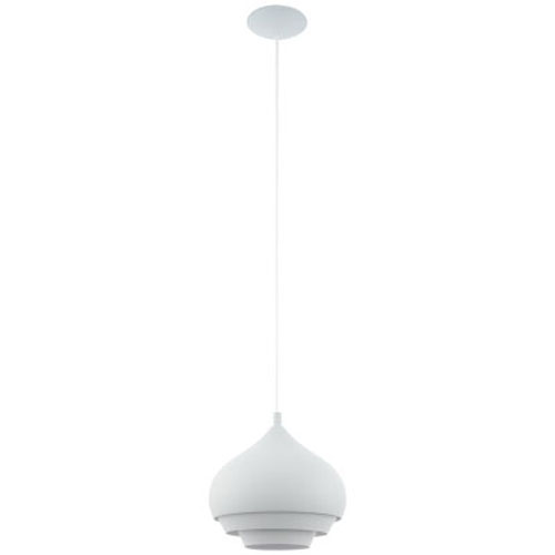 [EI42200] Colgante Camborne E27 De 1 Luz Blanco Eglo (outlet)