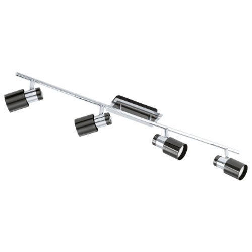 [EI42202] Plafon Davida 1 GU10 De 4 Luces C/ Lamp LED 4X5W Calida Niquel/negro Eglo (outlet)