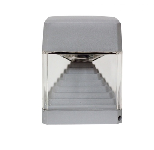 [EI42207] Aplique De Adosar Pared Ester GX53 De 1 Luz C/ Lamp LED 7W Calida Gris Fumagalli (outlet)