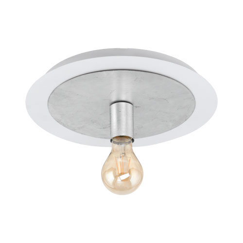 [EI42215] Plafon Passano E27 De 1 Luz C/ Lamp LED 1X4W Calida Gris/blanco Eglo (outlet)