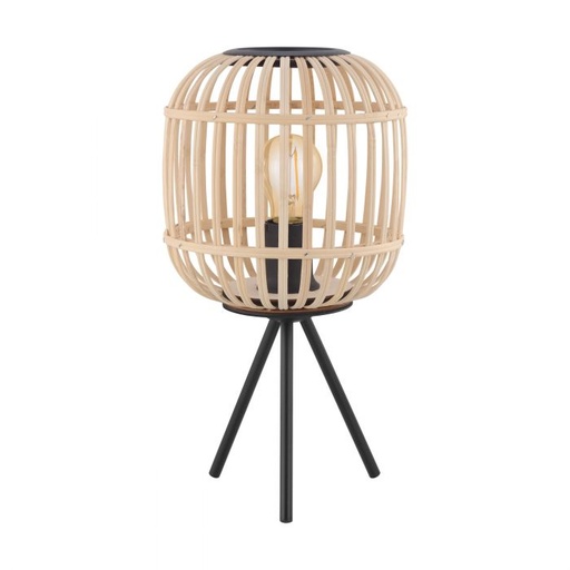 [HV42229] Velador Mesa Bordesley E27 De 1 Luz Madera/negro Eglo (outlet)