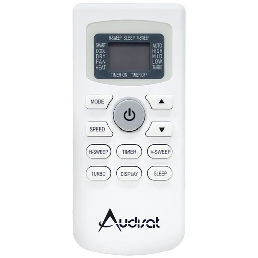[TA42304] Control para Aire Acondicionado Audisat AC-12PY AC-12BR AC-12BR-INV - Blanco