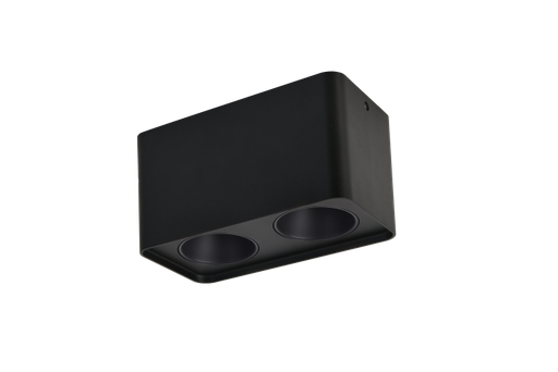 [EI42337] Artef LED Ado Techo 2L Cuad Fijo 12W 3000K Negro Faron - Zaga