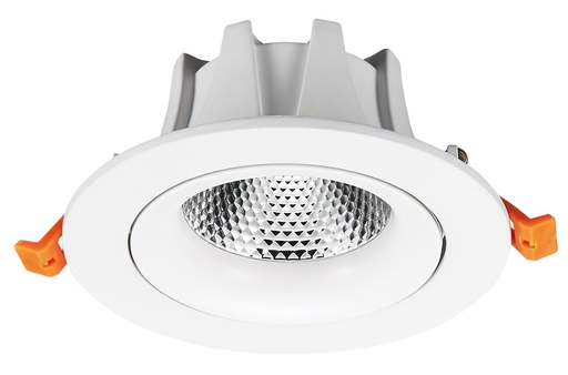 [EI42343] Artef LED Circular Embutir Movil 15W 1200LM Luz Calida BL Cob Dim Teos Argo
