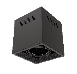 [EI42381] Artefacto De Adosar Cuadrado Negro Argo