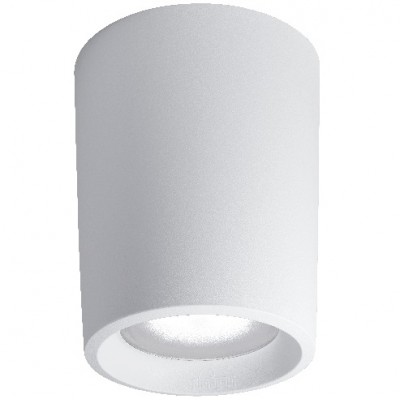 [EI42388] Artefacto De Adosar Techo Livia E27 Con Lamp LED 15W Luz Calida Circular Blanco Fumagalli