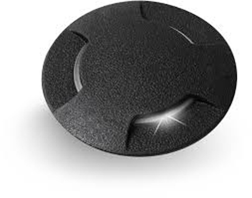 [EI42403] Artefacto Embutido De Piso Ceci GX53 Tapa 3 Luces C/ Lamp LED 3W Calida/neutra/fria Negro Fumagalli