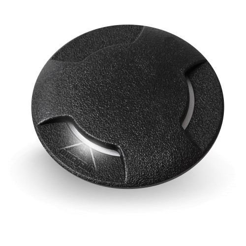 [EI42405] Artefacto Embutido De Piso Ceci GU10 Tapa 3 Luces C/ Lamp LED 3,5W Calida/neutra Negro Fumagalli