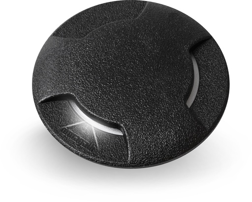 [EI42406] Artefacto Embutido De Piso Ceci GX53 Tapa 3 Luces C/ Lamp LED 10W Calida/neutra/fria Negro Fumagalli