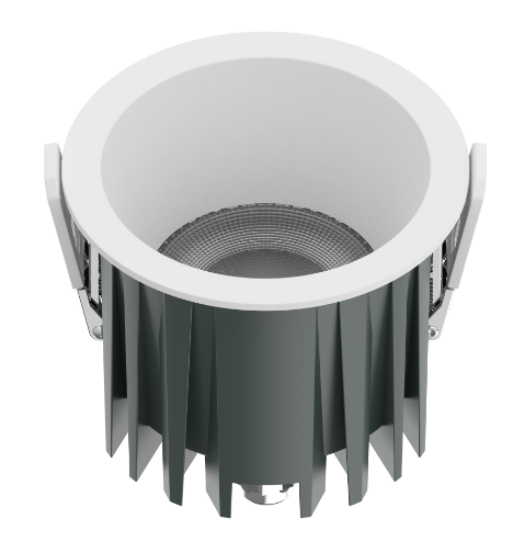 [EI42427] Artefacto LED Circular De Embutir Fijo 10W 800LM Luz Calida Ø8,3cm Cob Prisma Zaga