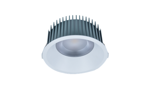 [EI42433] Artefacto LED Circular De Embutir Fijo 30W 2400LM Luz Neutra Ø10,3cm Cob Prisma Zaga
