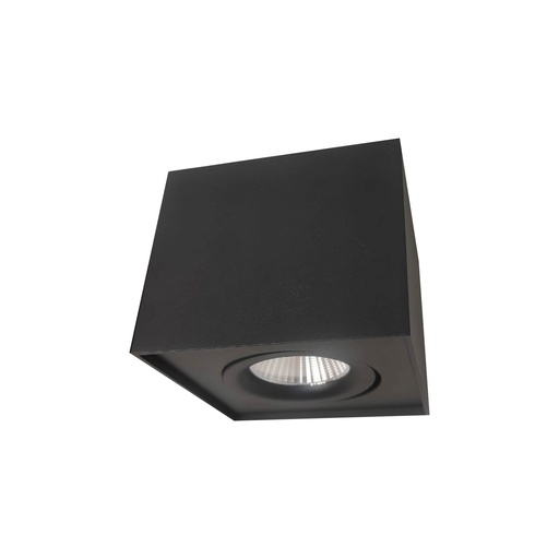 [EI42441] Artefacto LED De Adosar 8W Luz Calida Negro Square 1 Argo