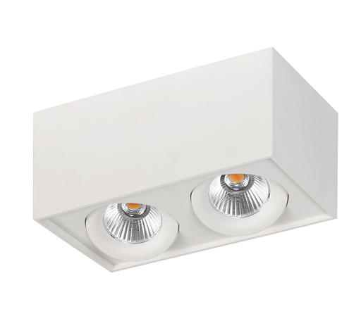 [EI42442] Artefacto LED De Adosar 2X8W Luz Calida Blanco Square 2 Argo