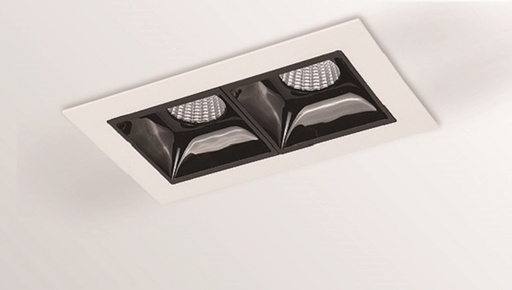 [EI42444] Artefacto LED De Embutir 11W Luz Calida Antidesl Bl/ng Storm 2 Argo