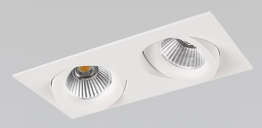 [EI42451] Artefacto LED De Embutir 2X8W Luz Calida Blanco Katy 2 Argo