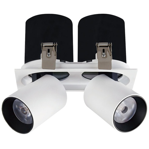 [EI42454] Artefacto LED De Embutir 2x10W 2000LM Luz Calida Elastico Art Zaga