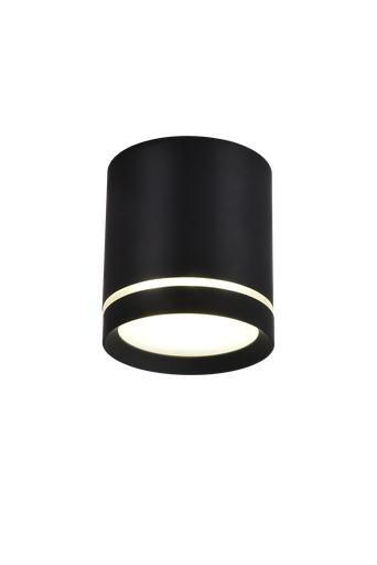 [EI42460] Artef LED Ado Techo Circ Fijo 5W 220LM 3000K Negro Mael - Zaga