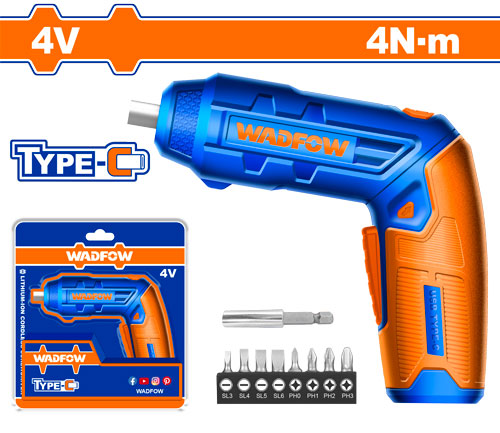 [FH42495] Atornillador A Batería 4V 4NM - Wcv4415 - Wadfow