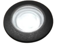 [EI42514] Artefacto Embutido De Piso Aldo Circ G9 C/lamp LED 1,7W Calida Negro Fumagalli (outlet)