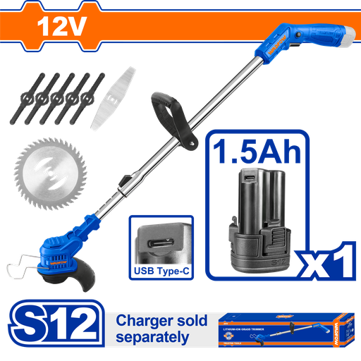 [E42775] Bordeadora A Bateria 12V (tipo Usbc) - Bat - Wgts512 - Wadfow