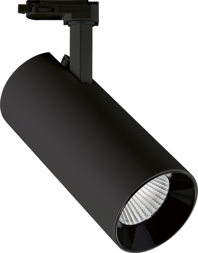 [EI42812] Cabezal LED 30W 2400LM 3000K Negro Para Riel Focus Zaga