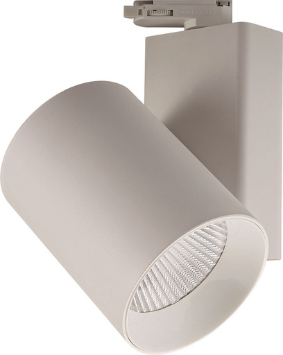 [EI42819] Cabezal LED De 40W Luz Calida Con Adaptador Para Riel Blanco Focus Zaga