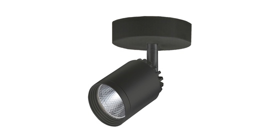 [EI42824] Cabezal LED De 7W Luz Calida Con Base Para Riel Negro Eos Argo