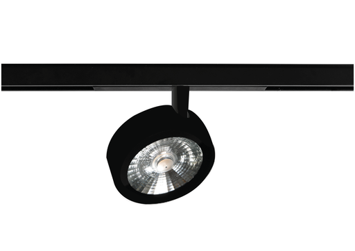 [EI42825] Cabezal LED P/ Riel Magnetico 10W Luz Calida Negro Maure Argo