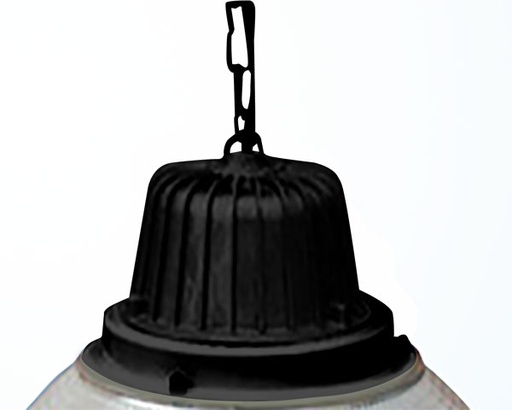 [EI42837] Cabezal Para Colgante Flc E40 Negro Argo