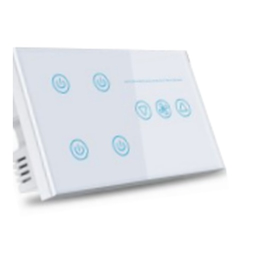 [ID42868] Interruptor 4 Botones + Ventilador - S-F23 - Similar