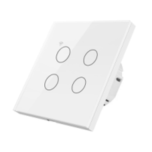 [ID42873] Interruptor Tactil Blanco 4 Modulos EU - S-1414 - Similar