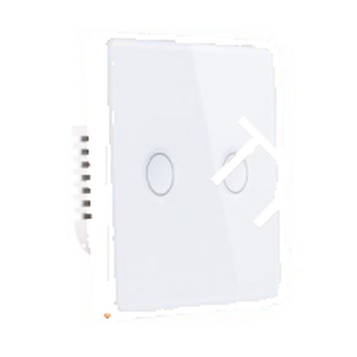[ID42895] Interruptor Concavo Marco Metal Blanco 2 Modulos EU - S-4213 - Similar