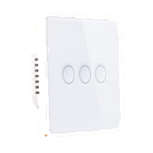 [ID42896] Interruptor Concavo Marco Metal Blanco 3 Modulos EU - S-4313 - Similar