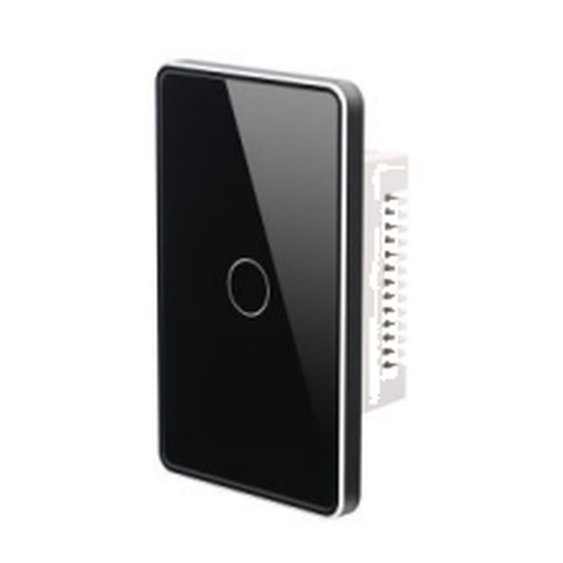 [ID42914] Interruptor Plano Metal Negro 1 Modulo US - S-2523 - Similar