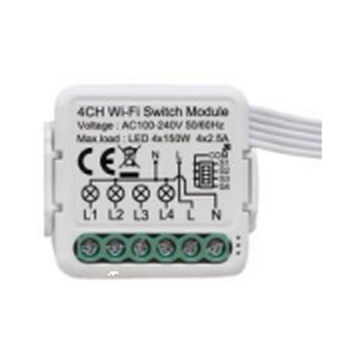 [ID42967] Modulo Interruptor 4 Canales c/Neutro - S-4CH - Similar