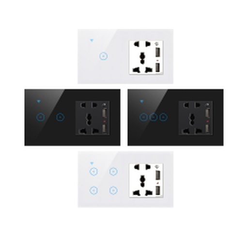 [ID42985] Tomacorriente Universal c/USB+Interruptor Luz - S-US10 - Similar