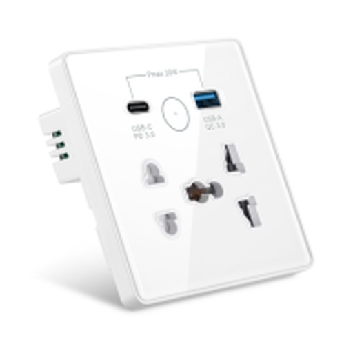 [ID42989] Tomacorriente Universal c/USB Type-C - S-EU01 - Similar