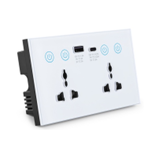 [ID42998] Tomacorriente Universal c/USB Type-C - S-US12 - Similar