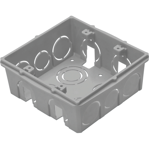 [ED43232] Caja De Llave Plastica Cuadrada 4X4 Pulg Gris - Tramontina