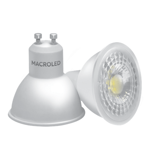 [EI43396] Lámpara LED Dicroica 7W 6000K Negro - Macroled