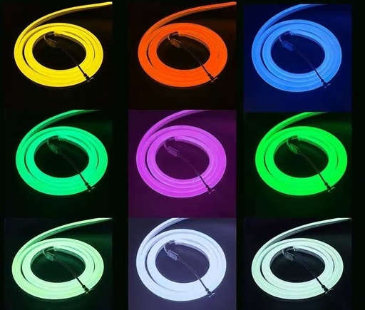 [EI43512] Cinta LED Neon Side 120LEDS Por Metro Para Uso Exterior RGB 24V Zaga