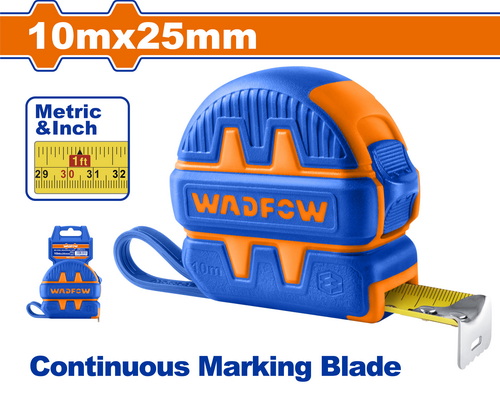 [E43518] Cinta Métrica De Acero 10MX25MM (profesional) - Wadfow