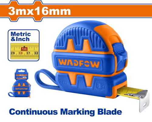[E43525] Cinta Métrica De Acero 3MX16MM (profesional) - Wadfow