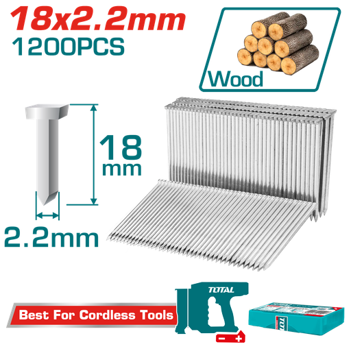 [E43540] Clavijas Para Clavadora 18MM (1200 Pzs) - Total