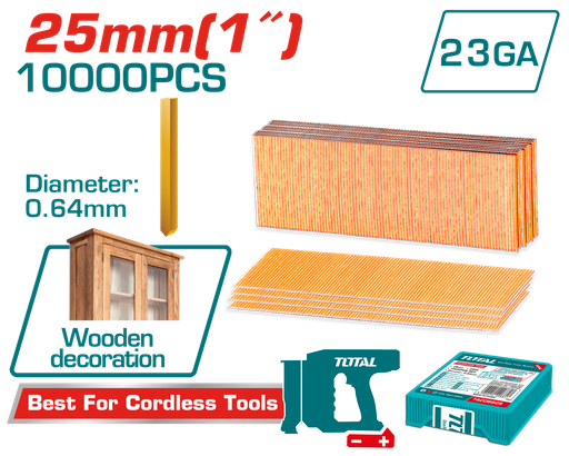 [E43541] Clavijas Para Clavadora Tipo Pin 25MM (10000 Pzs) - Total