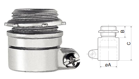 [ET43643] Conector Box Recto 1 Pulgada Con Rosca - Tramontina