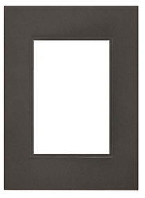 [EI43686] Conjunto De Placa Gris De 4 Modulos Con Soporte Y Ribete - Linea Bauhaus - Cambre